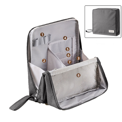 Elara — Travel Makeup Bag with Spacious Organized Compartments