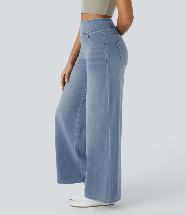 High-Waisted Wide Leg Jeans™ — Unlock All-Day Confidence and Freedom in Every Step