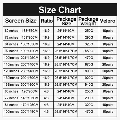 LioraView — Portable 4K Folding Projection Screen with Anti-Light Surface