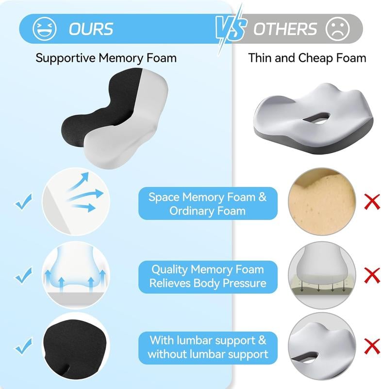 🎁Begrænset udsalg 50% RABAT🎁Glacio skridsikker memory foam sæde