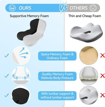 🎁Begrænset udsalg 50% RABAT🎁Glacio skridsikker memory foam sæde