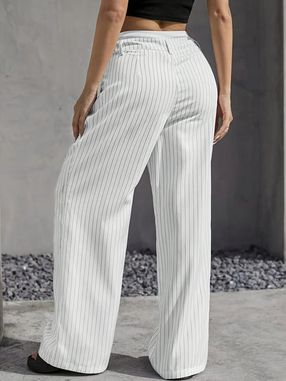 PinstripePower™ — Sculpt Your Curves and Command Every Room with Effortless Style