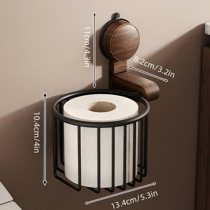 Walnut Wood Toilet Paper Holder™ — Pidä rullasi kuivina, raikkaina ja homeettomina vaivattomalla eleganssilla