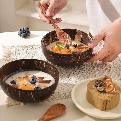 Coconut Shell & Wood Sets™ — Own the Wild, Eco-Chic Statement That Commands Every Table