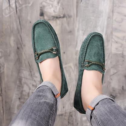 Velaro — Premium Suede Loafers with Cushioned Comfort and Metallic Accents