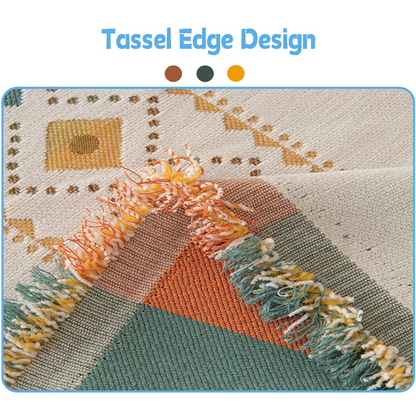 BohoLuxe™ Tassel Edge — Zamień swoją sofę w tętniącą życiem, bezzmarszczkową strefę komfortu, która przyciąga każde spojrzenie