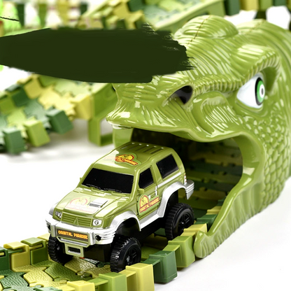 DinoRift — Interactive Dinosaur Track Toy Set with Battery-Powered Car