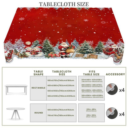 Sarellyn — Festive Christmas Tablecloth with Durable Polyester Fabric