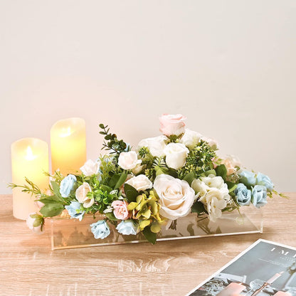 Vaso Liora — Vaso per Fiori in Acrilico Trasparente con Opzione Luce Integrata