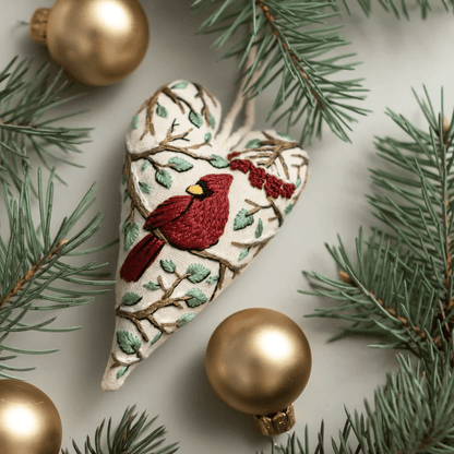 FestiveThread™ Heart Embroidery Kit — Skab hyggelig julemagi, der varmer hvert hjørne af dit hjem