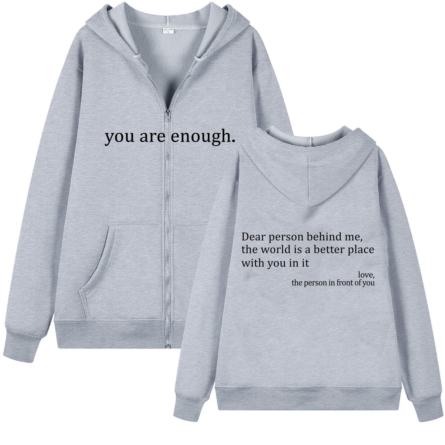 HeartSpeak™ — Emotional Zipper Hoodie for Comfort & Meaning