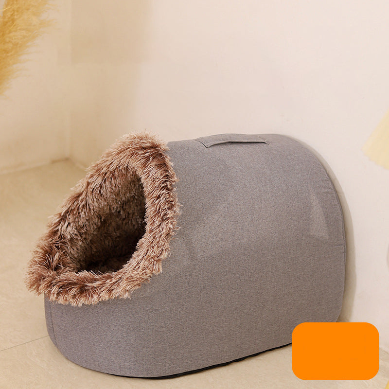 Insulated Pet Cave Bed™ — Η Απόλυτη Ζεστή Φωλιά που το Κατοικίδιό σας θα Λαχταρά να Χαλαρώσει