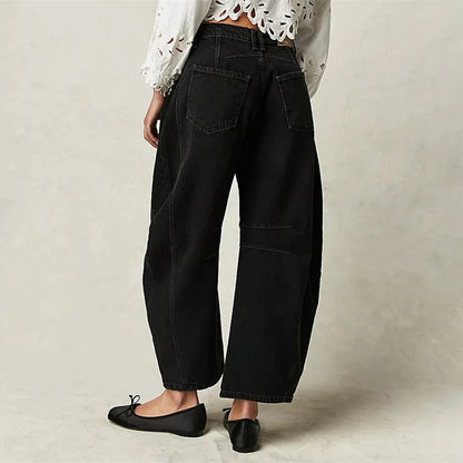 Liora Wide-Leg Jeans — Mid-Rise Stretch Denim for Casual Comfort