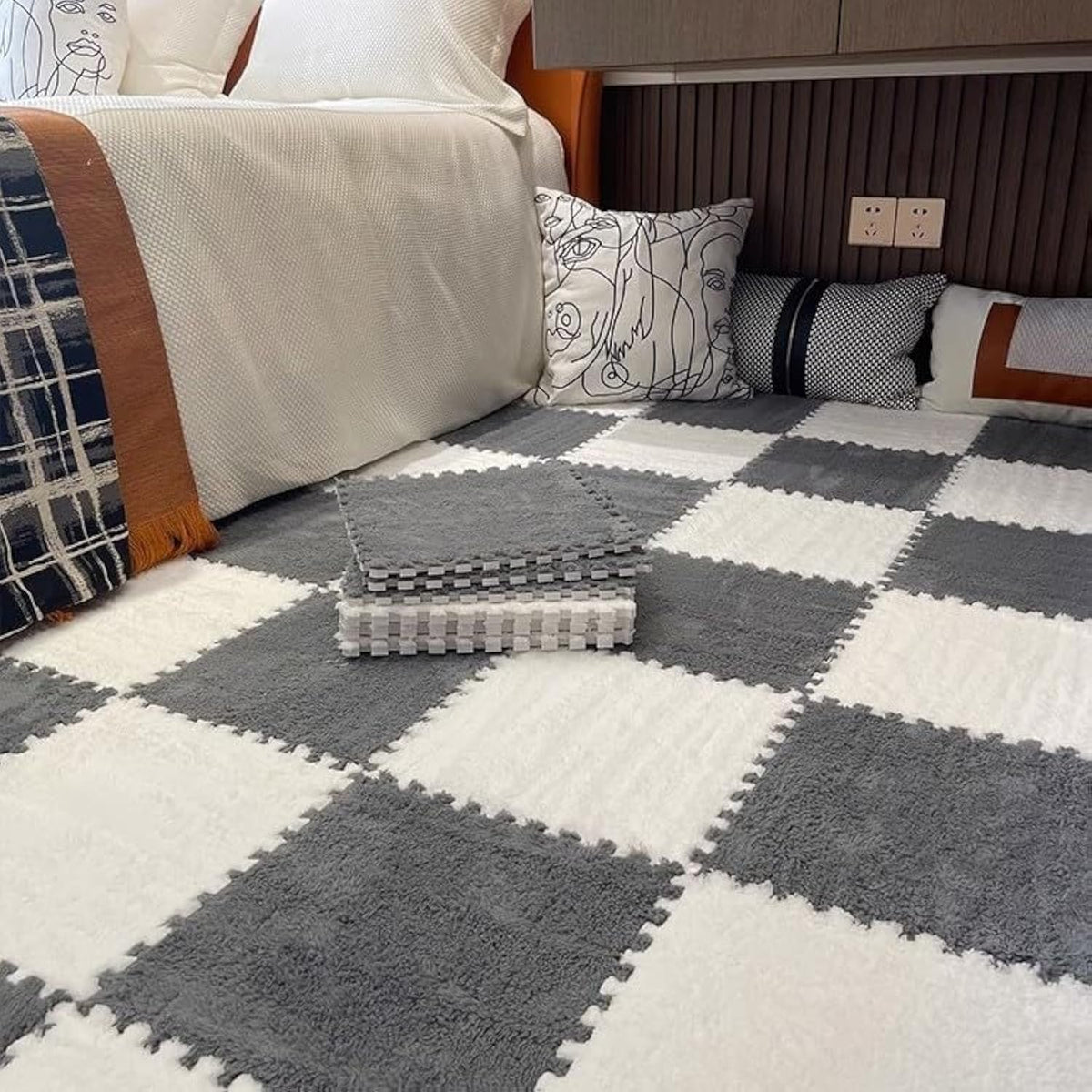 CozyNest — Myk lekematte med støydemping for barnerom
