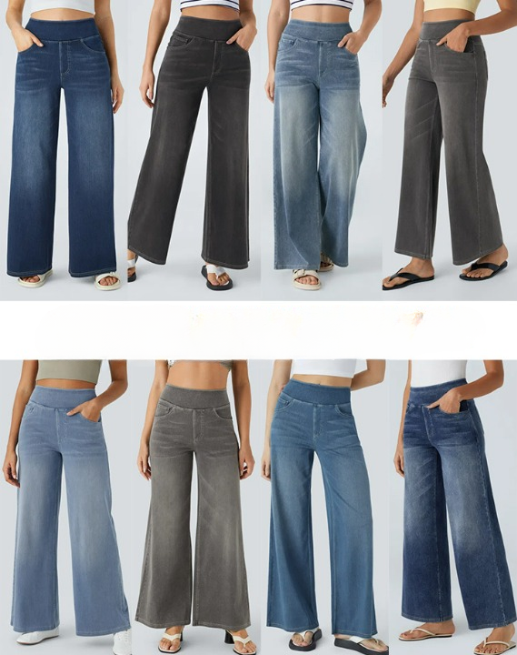 High-Waisted Wide Leg Jeans™ — Unlock All-Day Confidence and Freedom in Every Step