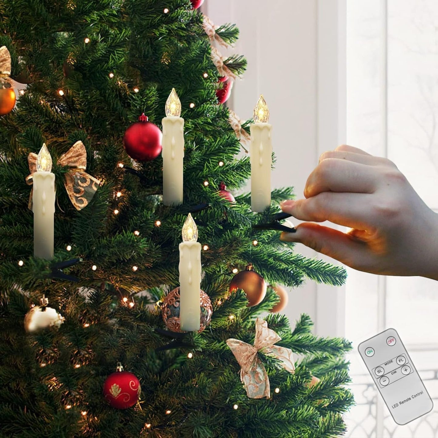 Flameless LED Candles 10 PACK™ — Creëer Direct Gezellige, Vuurvrije Magie