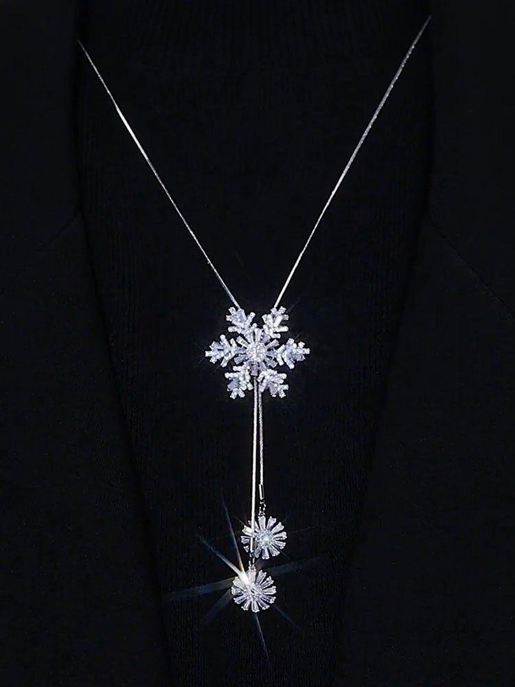 Vixora - Women's Snowflake Pendant Necklace