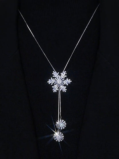 Vixora - Women's Snowflake Pendant Necklace