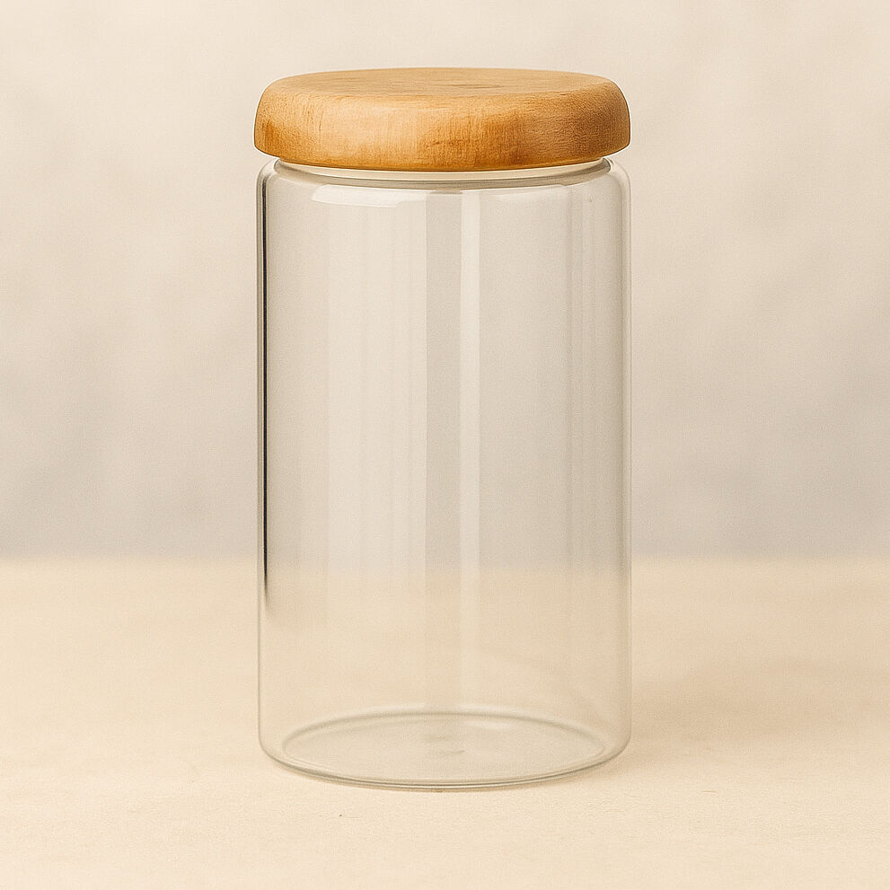 Acacia Glass Kitchen Storage Jar Set™ — Turn Your Pantry Into a Fresh, Elegant Sanctuary Every Day