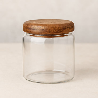 Acacia Glass Kitchen Storage Jar Set™ — Turn Your Pantry Into a Fresh, Elegant Sanctuary Every Day