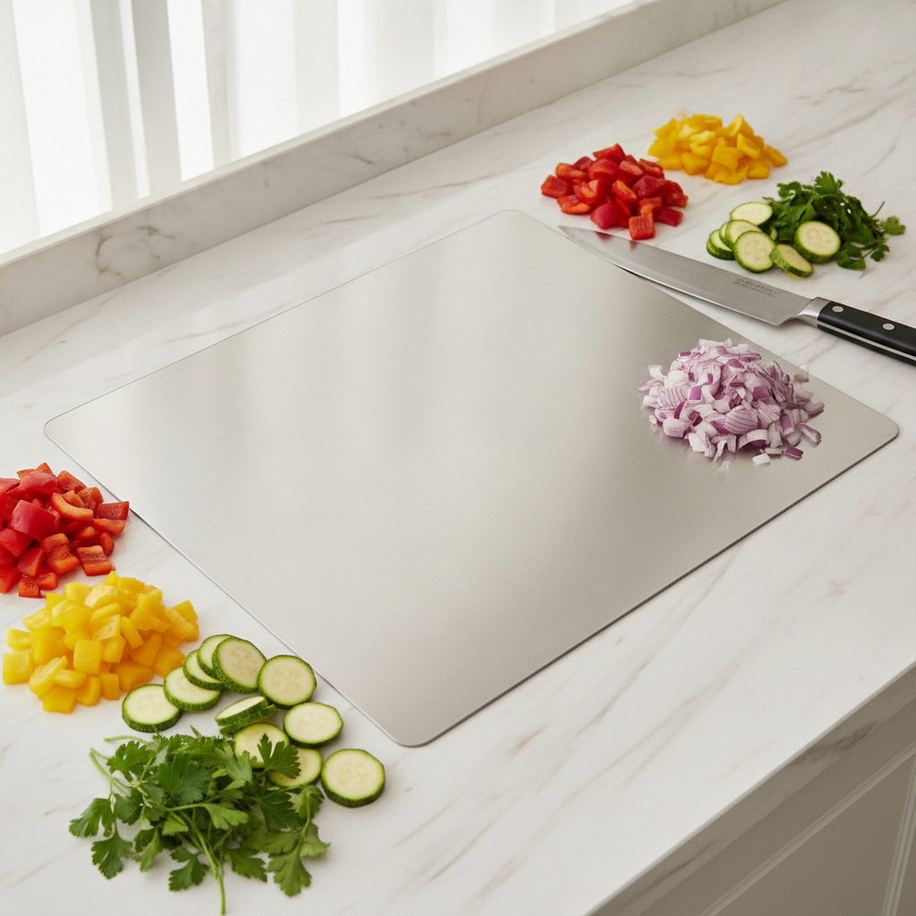 Tagliere in acciaio inossidabile 304 Steelo™ (30 x 30 cm)