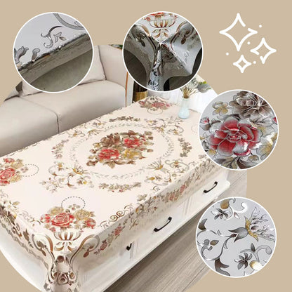 FloraGuard Tablecover™ — Forvandle Plassen Din med Livlig, Sølvsikker Eleganse
