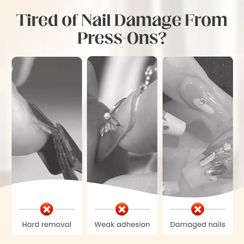 Gelura — Transparent Adhesive Patch Gel for Press-On Nails