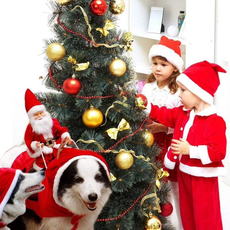 Fydro — Fantasia de Cachorro de Natal Macia com Ajuste Regulável