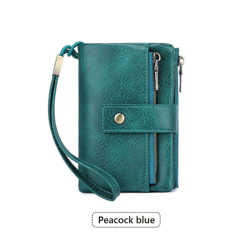 🔥Limited-time offer-Cryloxa Women's Retro Style RFID Blocking Tri-fold Wallet