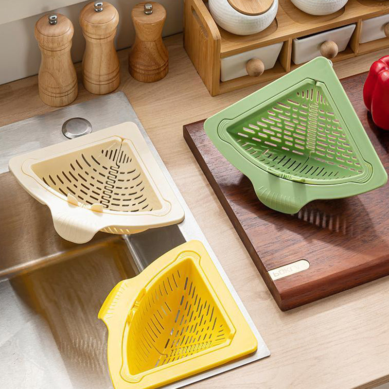 Corner Sink Strainer™ — Recâștigă-ți Bucătăria cu Curățare Instantanee, Fără Mizerie