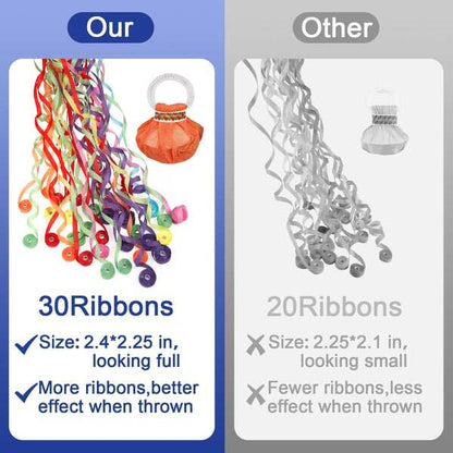 Zelora Streamer Poppers — Handheld Party Props with Mess-Free Design