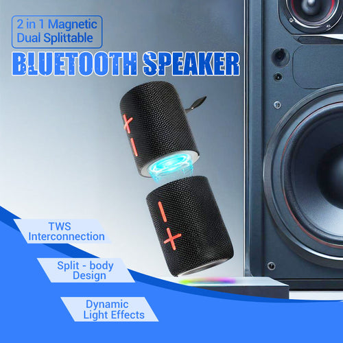 SoundFlex Duo — Magnetic 2-in-1 Bluetooth Speaker with Deep Bass