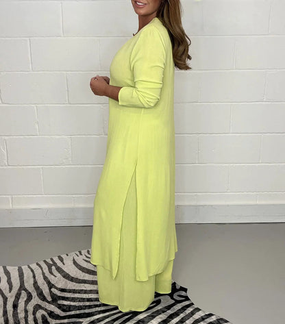 Emorya — Women’s Breathable Long Top and Pants Set for Comfort