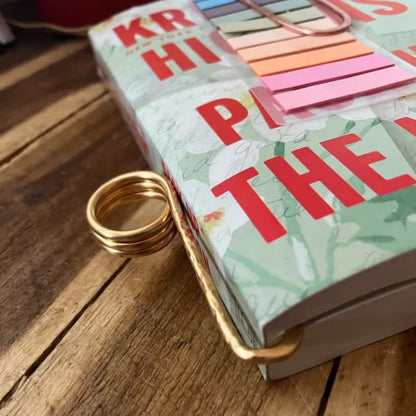 Maren — Apribook in metallo con fermapagina a una mano per una lettura comoda