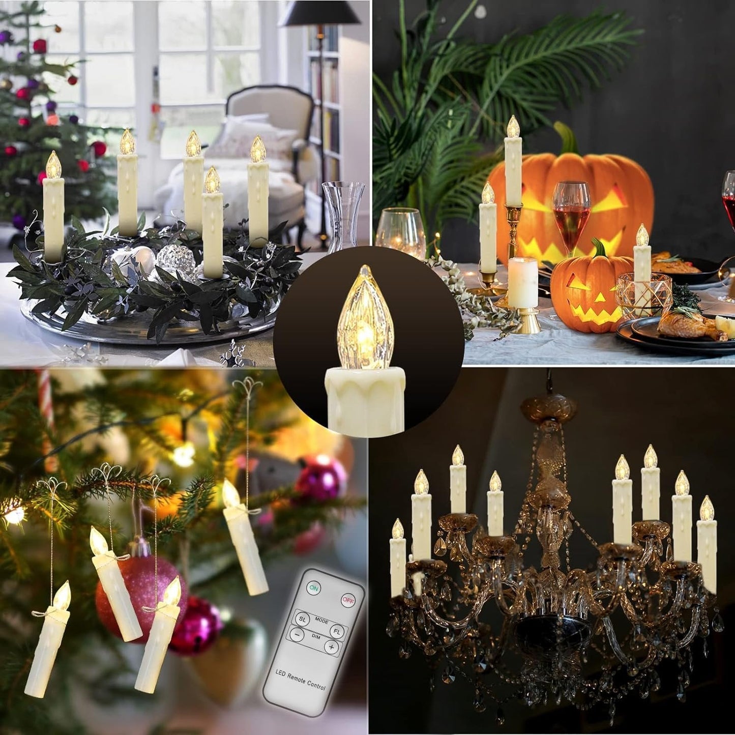 Flameless LED Candles 10 PACK™ — Creëer Direct Gezellige, Vuurvrije Magie