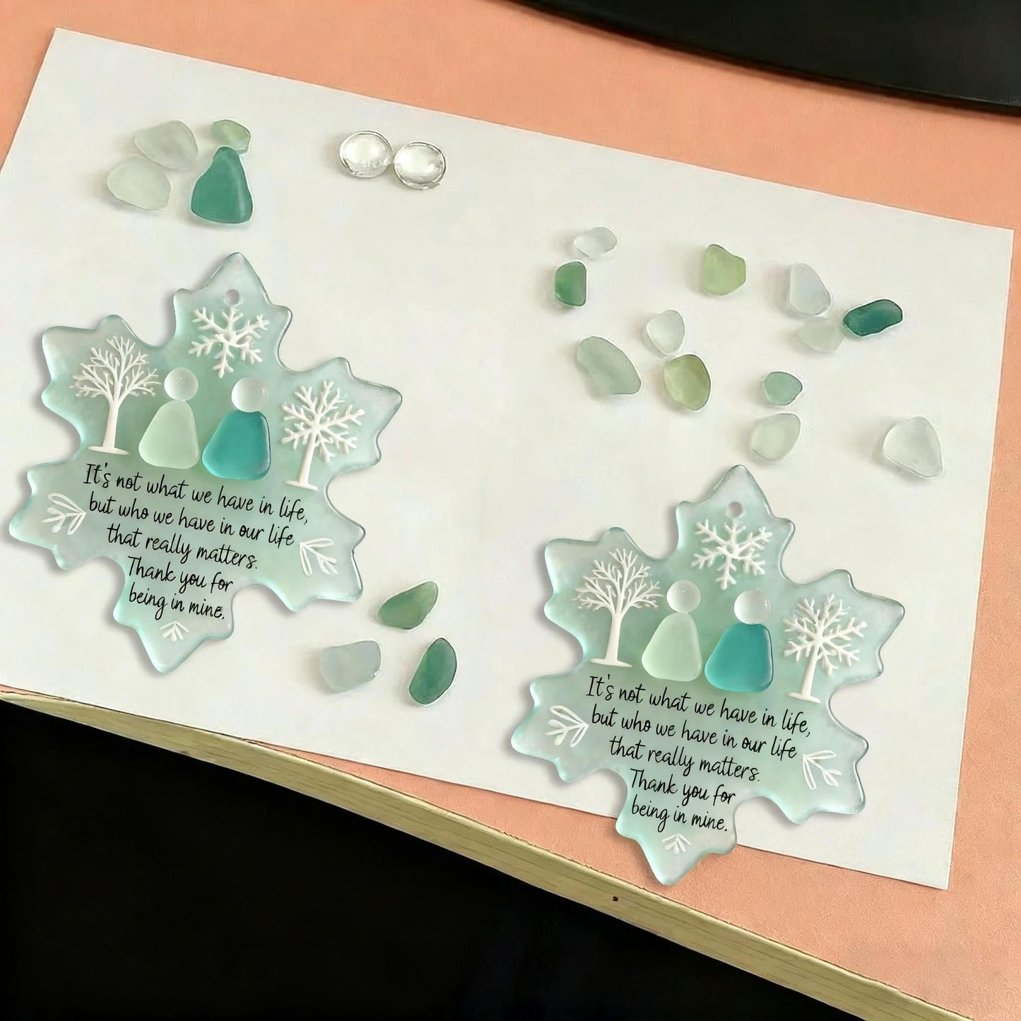 Sea Glass Snowflake™ — Seal Unbreakable Bonds with Every Glimmer