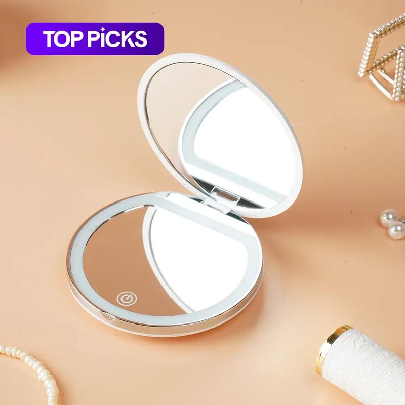 Viora — Portable Foldable LED Makeup Mirror with Natural Light