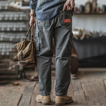 Breveno — Breathable Cotton Cargo Pants with Adjustable Fit
