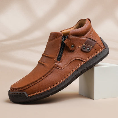 Darsen — Men's Retro PU Leather Outdoor Casual Shoes with Breathable Comfort