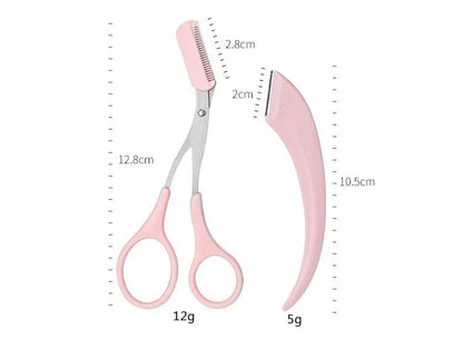 Liora — Ensemble de 3 taille-sourcils en acier inoxydable pour un toilettage précis