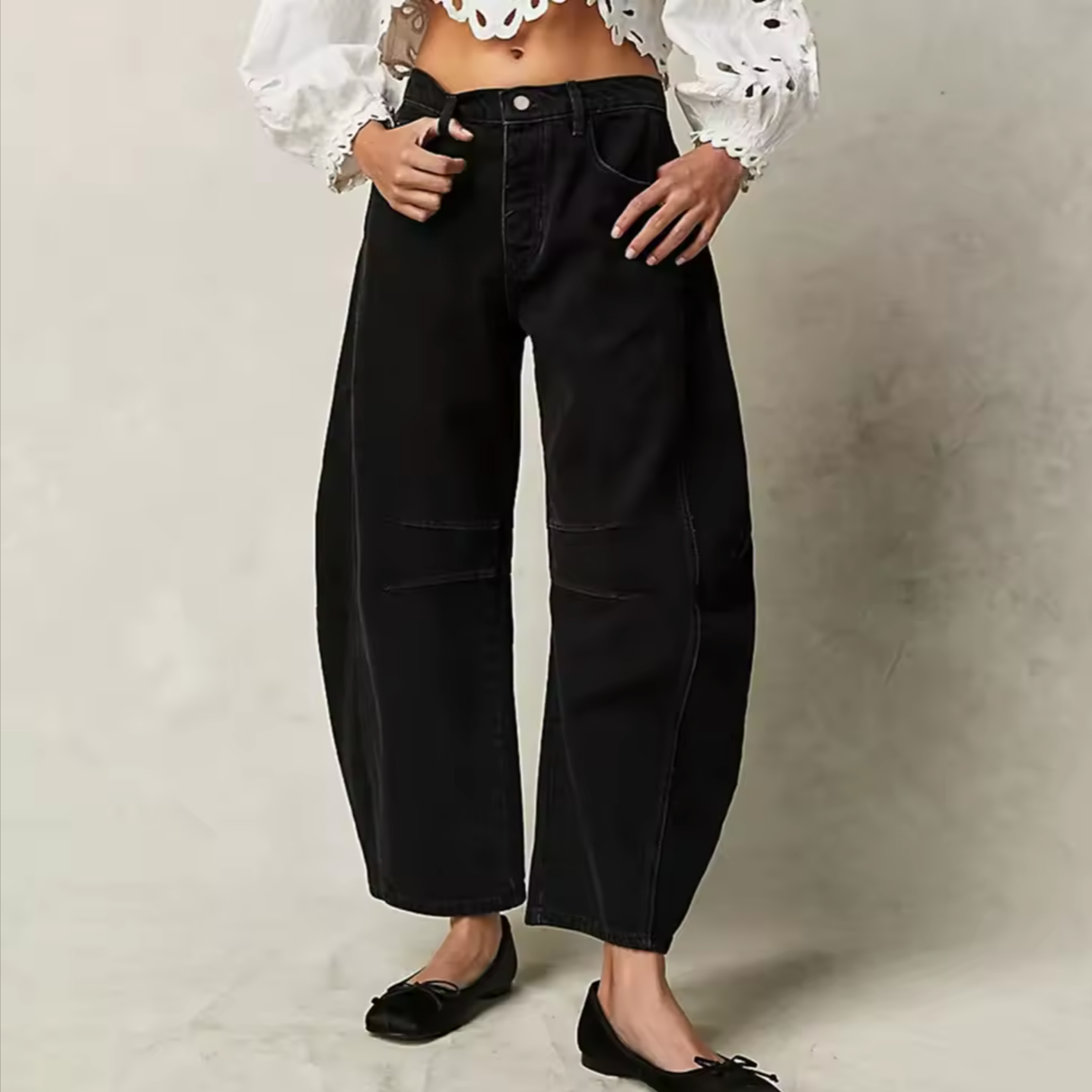 Liora Wide-Leg Jeans — Mid-Rise Stretch Denim for Casual Comfort