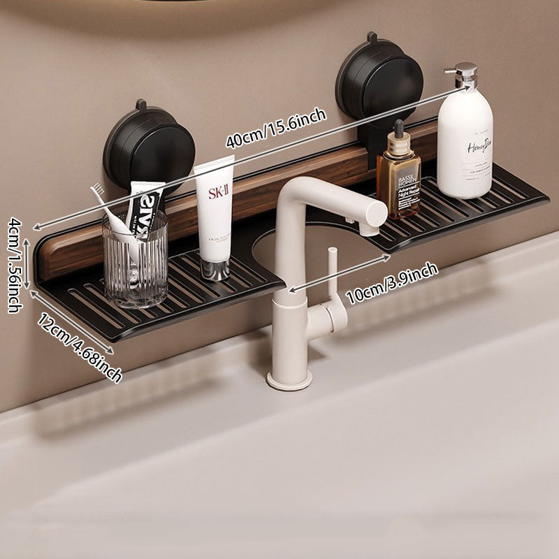 Walnut Faucet Storage Rack™ — Enkel styrke og plettfri orden på sekunder