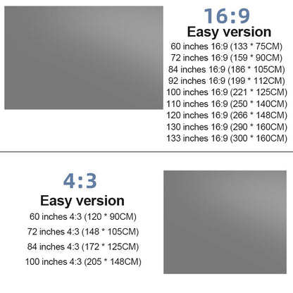 LioraView — Portable 4K Folding Projection Screen with Anti-Light Surface