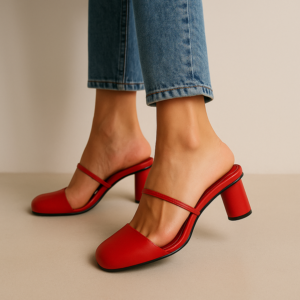 Bold Mid-Height Mules™ — Command Every Room with All-Day Confidence and Unmatched Comfort