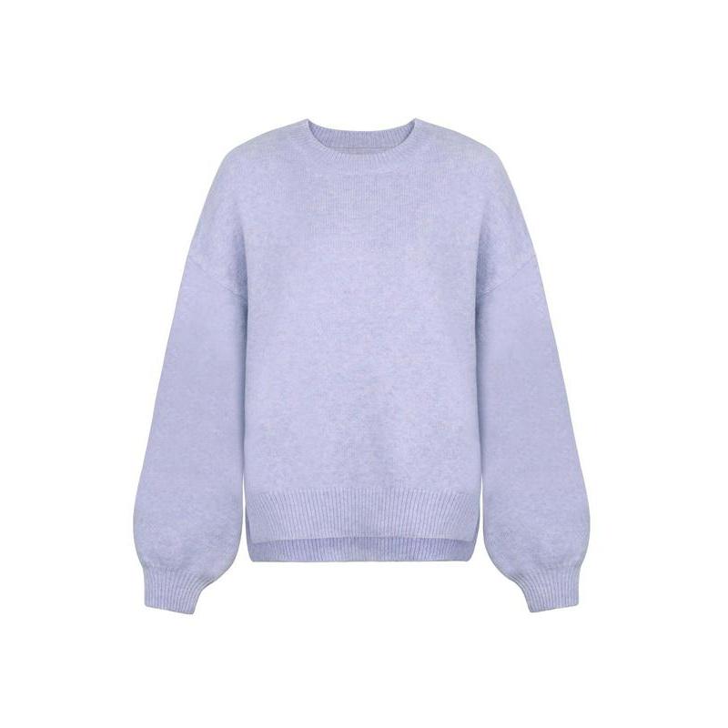 Elara Sweater — Women’s Drop Shoulder Knit Top with Split Hem