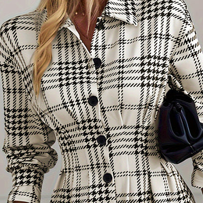 Plaid Power Dress™ — Domina Ogni Ambiente con Fiducia Inarrestabile e Stile Senza Sforzo