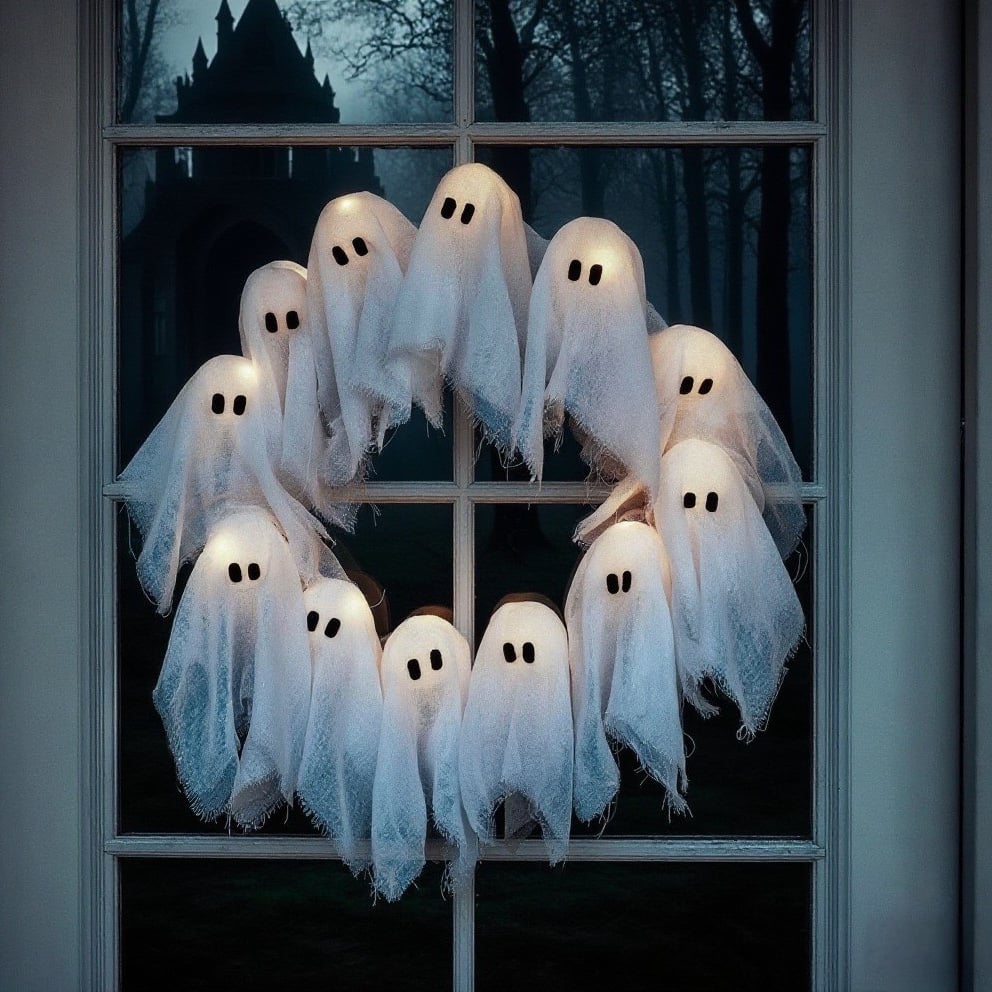 SpookyGlow Wreath™ — Light Up Your Halloween with Effortless Eerie Charm