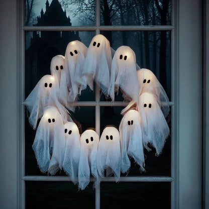 SpookyGlow Wreath™ — Light Up Your Halloween with Effortless Eerie Charm