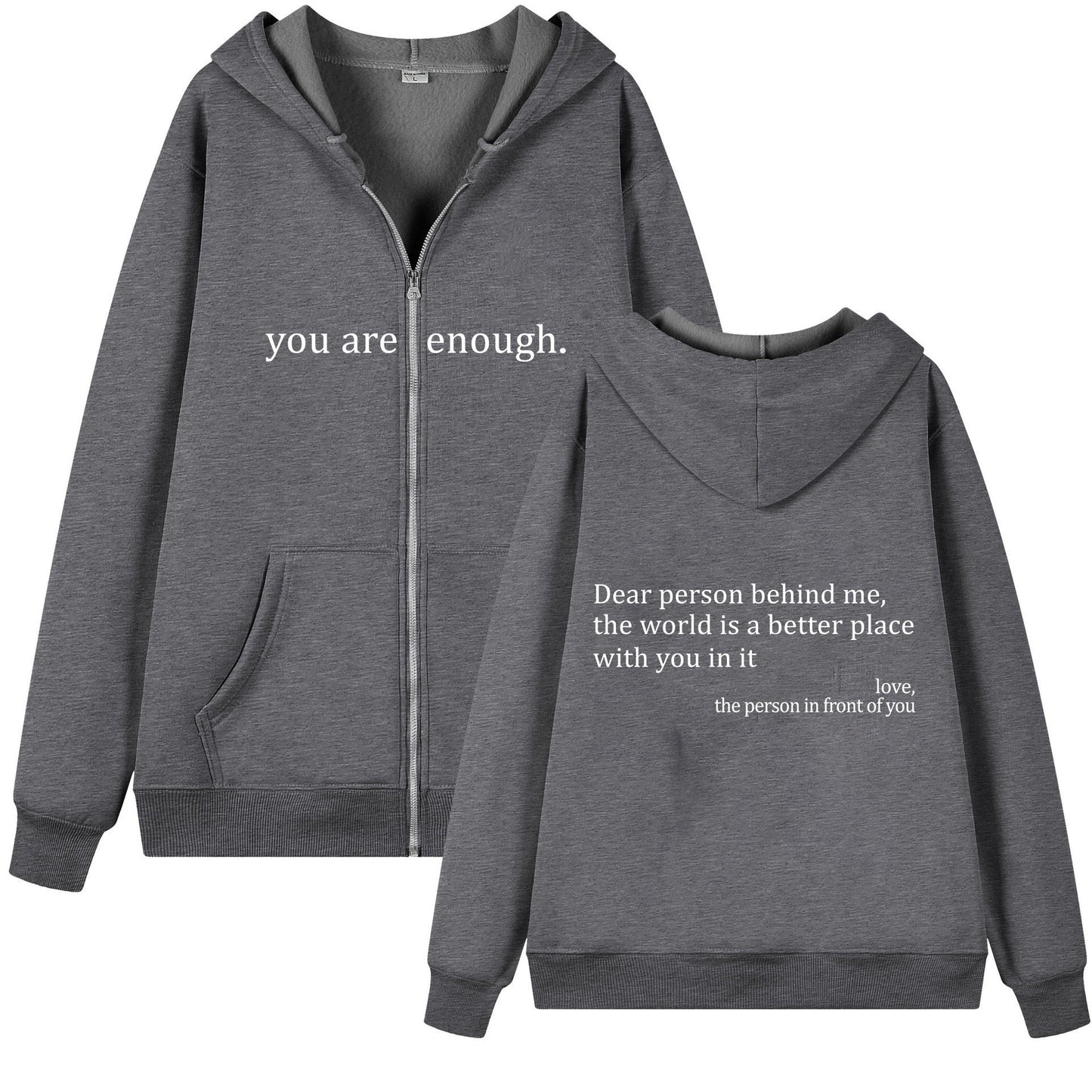 HeartSpeak™ — Emotional Zipper Hoodie for Comfort & Meaning
