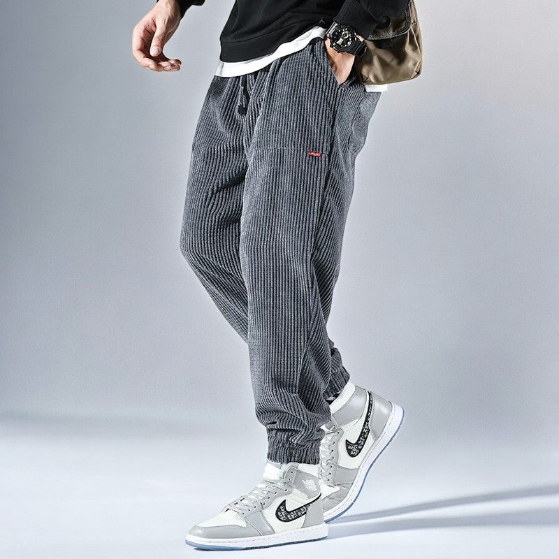 Lorian Corduroy Sweatpants — Soft Relaxed Fit Casual Pants